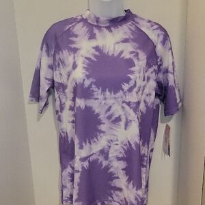 Purple Tie-Dye UPF 50+ Sun Protect T-Shirt 🌞